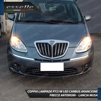 Coppia Frecce Anteriori PY21W 24 LED Canbus 3.0 per LANCIA MUSA