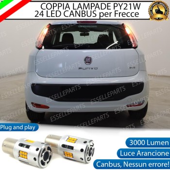 Coppia Frecce Posteriori PY21W 24 LED Canbus 3.0 per FIAT PUNTO EVO