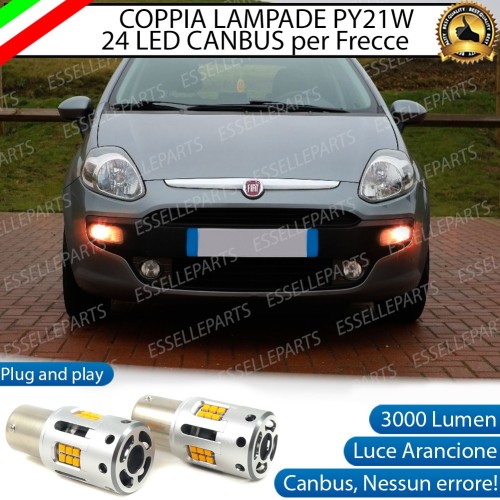 Coppia Frecce Anteriori PY21W 24 LED Canbus 3.0 per ABARTH PUNTO EVO