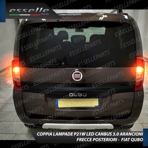 Coppia Frecce Posteriori P21W 24 LED Canbus 3.0 per FIAT QUBO