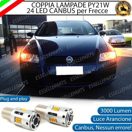 Coppia Frecce Anteriori PY21W 24 LED Canbus 3.0 per FIAT STILO