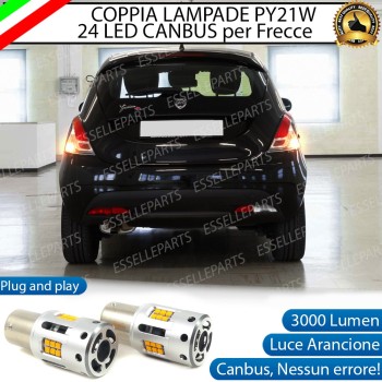Coppia Frecce Posteriori PY21W 24 LED Canbus 3.0 per LANCIA YPSILON II