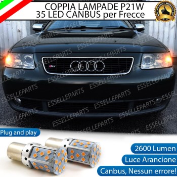 P21W BA15S Canbus AUDI A3 8L ARANCIONE FRECCE Luce AMBRA
