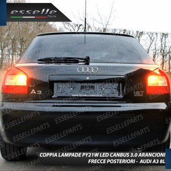 Lampada PY21W BAU15S Canbus AUDI A3 8L ARANCIONE FRECCE Luce AMBRA