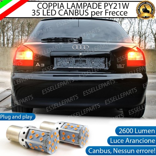 Lampada PY21W BAU15S Canbus AUDI A3 8L ARANCIONE FRECCE Luce AMBRA