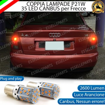 Coppia Frecce Posteriori P21W 35 LED Canbus AUDI A4 B5 Dal 1999