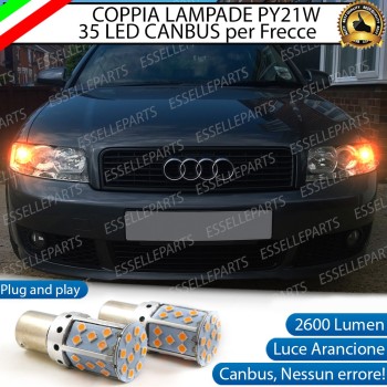 Lampada PY21W BAU15S Canbus AUDI A4 B6 ARANCIONE FRECCE Luce AMBRA