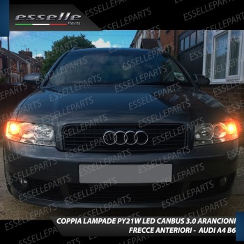 Lampada PY21W BAU15S Canbus AUDI A4 B6 ARANCIONE FRECCE Luce AMBRA