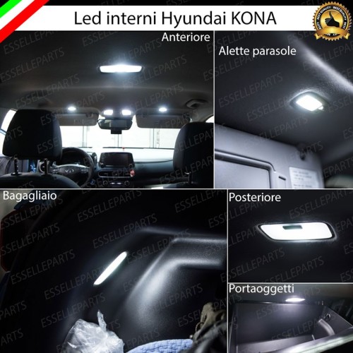 Kit LED interni Completo 6000K bianco Canbus Hyundai Kona Restyling