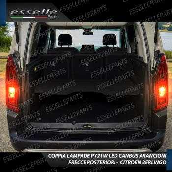 Coppia Frecce Posteriori PY21W 24 LED Canbus 3.0 per CITROEN BERLINGO III