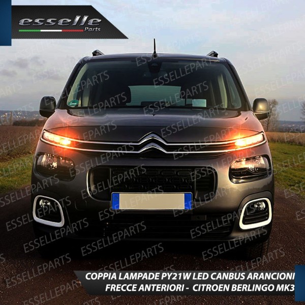 Coppia Frecce Anteriori PY21W 24 LED Canbus 3.0 per CITROEN BERLINGO III