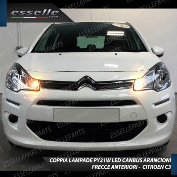 Coppia Frecce Anteriori PY21W 24 LED Canbus 3.0 per CITROEN C3 II