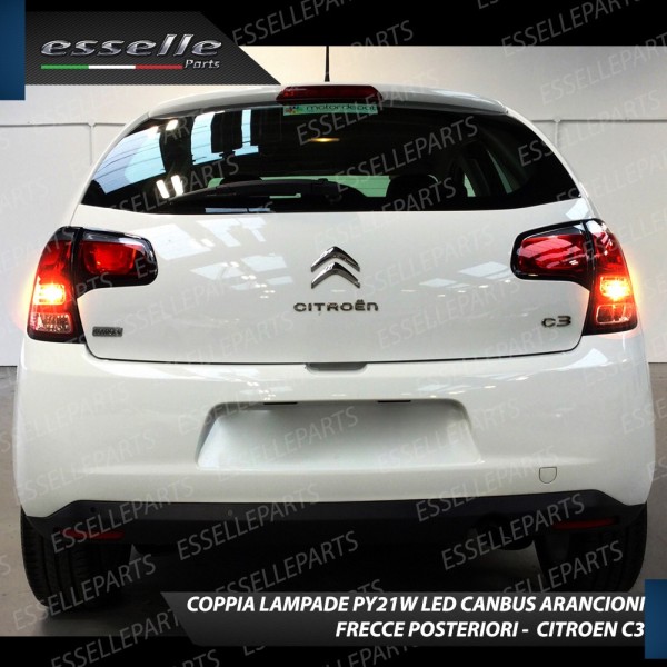 Coppia Frecce Posteriori PY21W 24 LED Canbus 3.0 per CITROEN C3 II