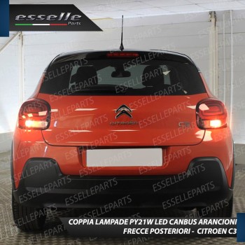 Coppia Frecce Posteriori PY21W 24 LED Canbus 3.0 per CITROEN C3 III