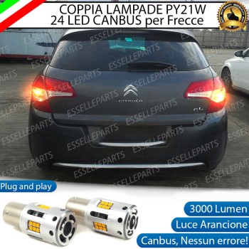 Coppia Frecce Posteriori PY21W 24 LED Canbus 3.0 per CITROEN C4 II