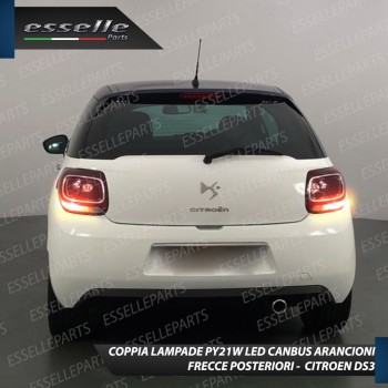 Coppia Frecce Posteriori PY21W 24 LED Canbus 3.0 per CITROEN DS3