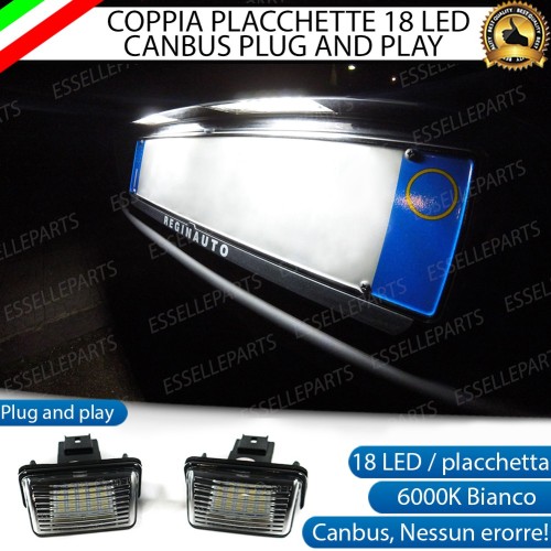 Placchette Luci Targa Led CITROEN BERLINGO III canbus 6000k placchetta