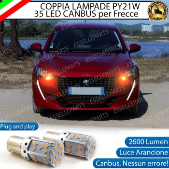 Coppia Frecce Anteriori PY21W 35 LED Canbus PEUGEOT 208 II