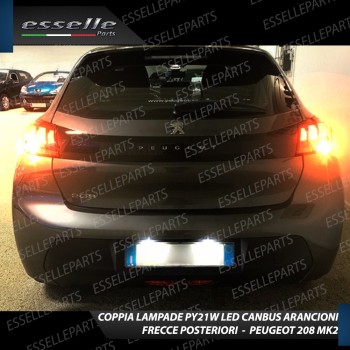 Coppia Frecce Posteriori PY21W 35 LED Canbus PEUGEOT 208 II