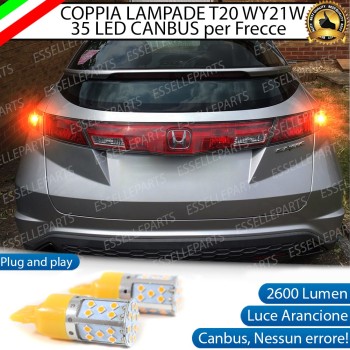 Coppia Frecce Posteriori T20 W21W 35 LED Canbus HONDA CIVIC 8G Coppia Frecce Posteriori T20 W21W 35 LED Canbus HONDA CIVIC 8G