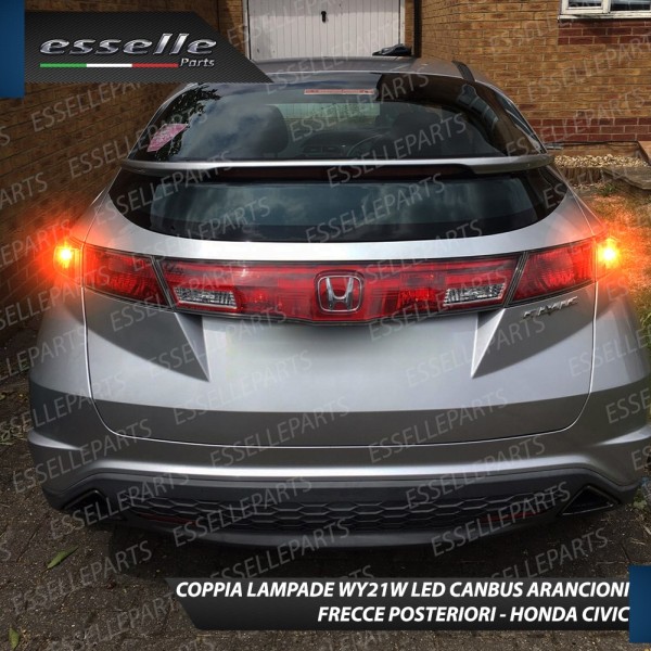 Coppia Frecce Posteriori T20 W21W 35 LED Canbus HONDA CIVIC 8G