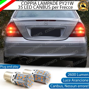 Coppia Frecce Posteriori PY21W 35 LED Canbus MERCEDES CLASSE C W203