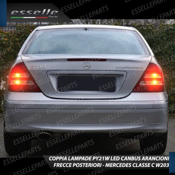Coppia Frecce Posteriori PY21W 35 LED Canbus MERCEDES CLASSE C W203