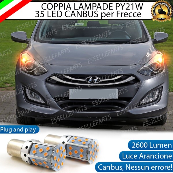 Coppia Frecce Anteriori PY21W 35 LED Canbus HYUNDAI I30 II
