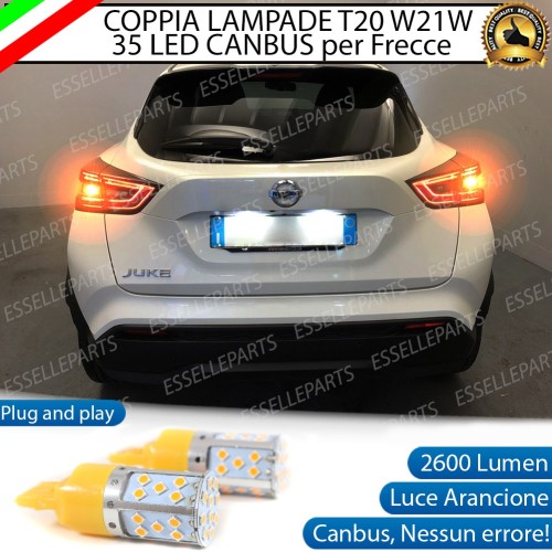 Coppia Frecce Posteriori T20 W21W 35 LED Canbus NISSAN JUKE II