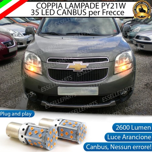 Lampade ANTERIORI PY21W BAU15S 35 LED Canbus CHEVROLET ORLANDO