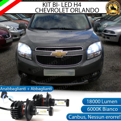 Kit Full LED H4 18000 LUMEN Anabbaglianti + Abbaglianti per Chevrolet ORLANDO