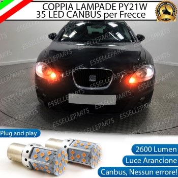 Coppia Frecce Anteriori PY21W 35 LED Canbus SEAT LEON 1P Coppia Frecce Anteriori PY21W 35 LED Canbus SEAT LEON 1P