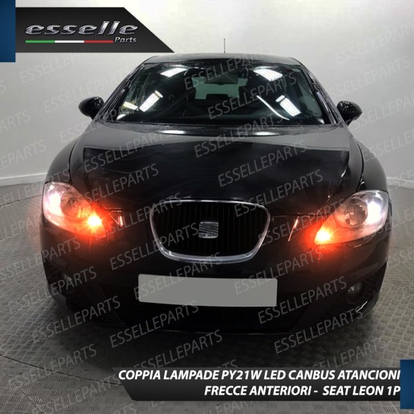 Coppia Frecce Anteriori PY21W 35 LED Canbus SEAT LEON 1P