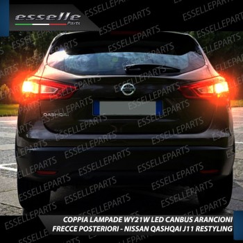 Coppia Frecce Posteriori T20 W21W 35 LED Canbus NISSAN QASHQAI II RESTYLING