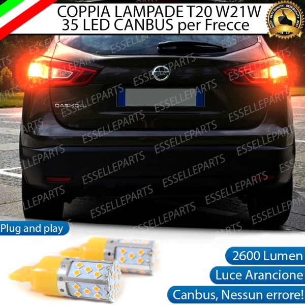 Lampade POSTERIORI T20 W21W 35 LED Canbus NISSAN QASHQAI II RESTYLING