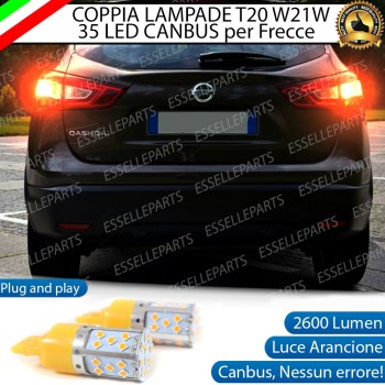 Coppia Frecce Posteriori T20 W21W 35 LED Canbus NISSAN QASHQAI II RESTYLING