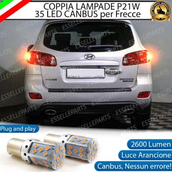 Coppia Frecce Posteriori P21W 35 LED Canbus HYUNDAI SANTA FE II