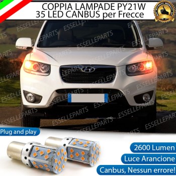 Coppia Frecce Anteriori PY21W 35 LED Canbus HYUNDAI SANTA FE II