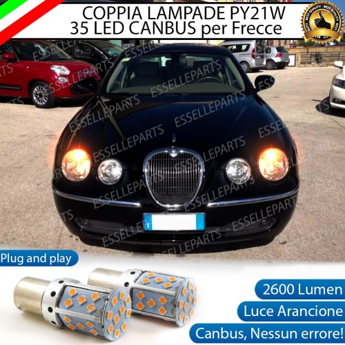 Coppia Frecce Anteriori PY21W 35 LED Canbus JAGUAR S-TYPE