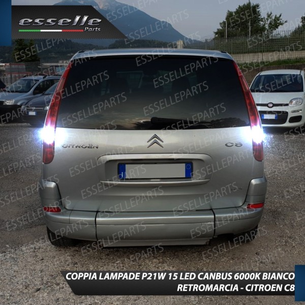 Luci Retromarcia 15 LED CITROEN C8 CON LENTE FRONTALE