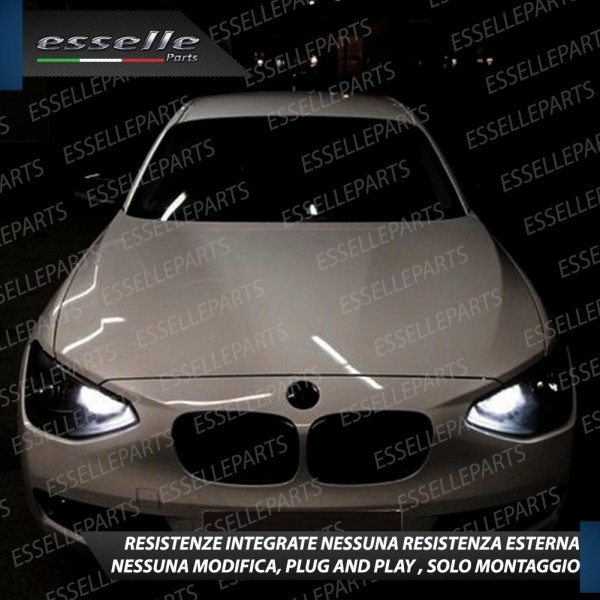 Luci Diurne a LED CANBUS 3.0 T20 W21W 6000K Bianco BMW SERIE 1 F20 F21 Pre-Restyling