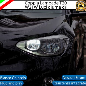Luci Diurne a LED CANBUS 3.0 T20 W21W 6000K Bianco BMW SERIE 1 F20 F21 Pre-Restyling