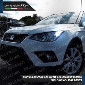 Luci Diurne a LED CANBUS 3.0 T20 W21W per SEAT ARONA