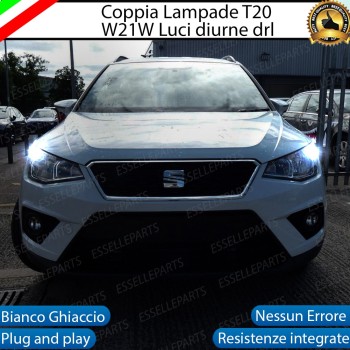 Luci Diurne a LED CANBUS 3.0 T20 W21W per SEAT ARONA