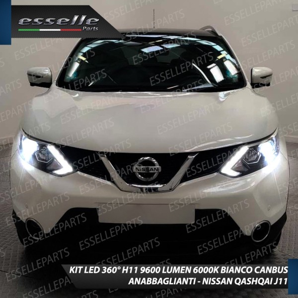 Kit Full Led 6000k canbus lampade per H11 NISSAN QASHQAI II