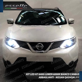 Kit Full LED H7 6400 LUMEN Abbaglianti NISSAN QASHQAI J11