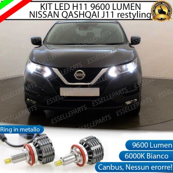 Kit Full Led 6000k canbus lampade per H11 NISSAN QASHQAI II RESTYLING