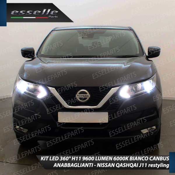 Kit Full Led 6000k canbus lampade per H11 NISSAN QASHQAI II RESTYLING