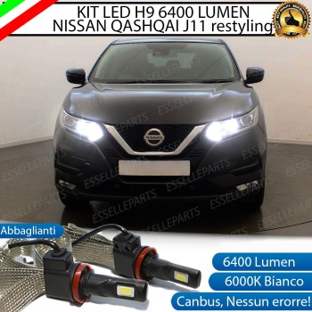 Kit Full LED H9 6400 LUMEN Abbaglianti NISSAN QASHQAI II Restyling