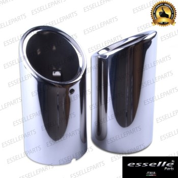 Terminale Di Scarico Cromato Finalino per Vw Golf MK6